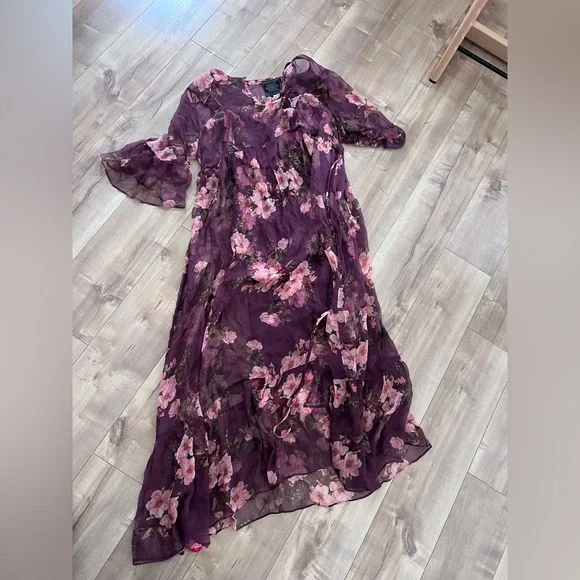 JOHNNY WAS WINONNA SILK MAXI DRESS - Picture 4 of 8